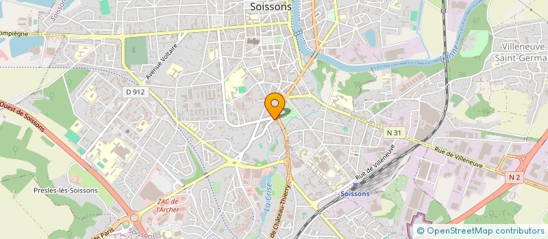 localisation de l'entreprise SUSHI Q à SOISSONS
