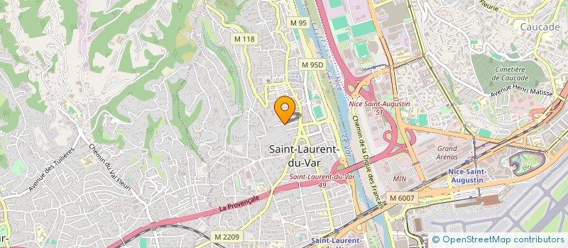 localisation de l'entreprise SUSHI TIME  SAINT-LAURENT-DU-VAR