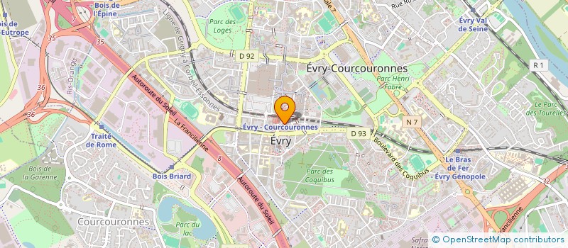 localisation de l'entreprise SUSHI VOYAGE  EVRY-COURCOURONNES