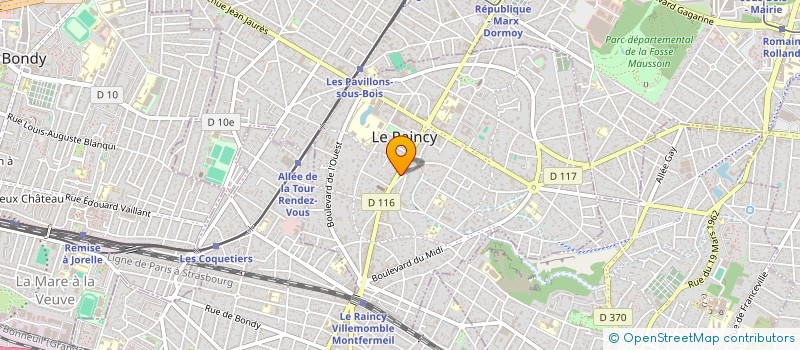 localisation de l'entreprise SUSHI WANG à LE RAINCY