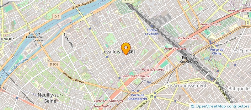localisation de l'entreprise SUSHIKIM à LEVALLOIS PERRET
