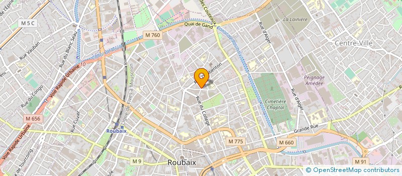 localisation de l'entreprise SUSKI EUROP' AMBULANCE  ROUBAIX