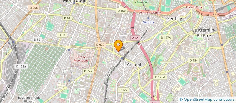 localisation de l'entreprise SUSSE FONDEUR STE NOUVELLE à ARCUEIL