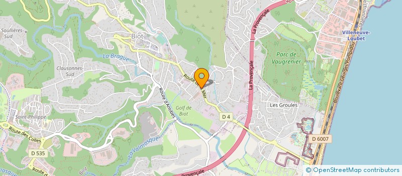 localisation de l'entreprise SUSTAIN'AIR à BIOT