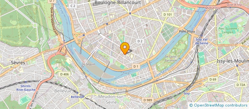 localisation de l'entreprise SUSTAINABILITY & PERFORMANCE CONSEIL  BOULOGNE-BILLANCOURT