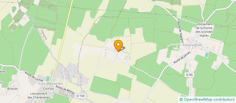 localisation de l'entreprise SUTRE à FOUSSIGNAC