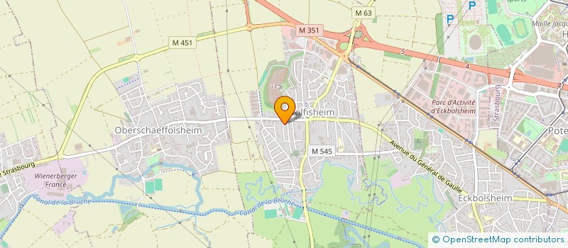 localisation de l'entreprise SUTTER CONSULTING  WOLFISHEIM