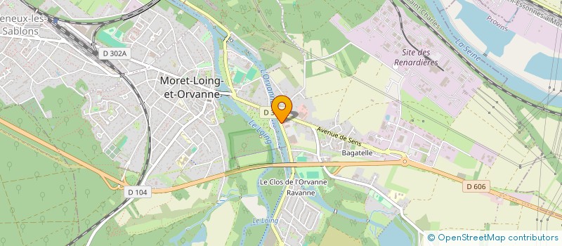 localisation de l'entreprise SUTTY TRANSPORT  MORET-LOING-ET-ORVANNE