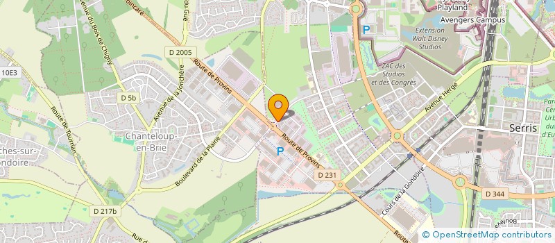 localisation de l'entreprise SUUR  MONTEVRAIN