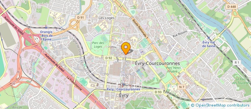 localisation de l'entreprise SUVAN TEX à EVRY-COURCOURONNES