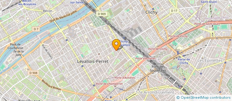 localisation de l'entreprise SUYI à LEVALLOIS-PERRET