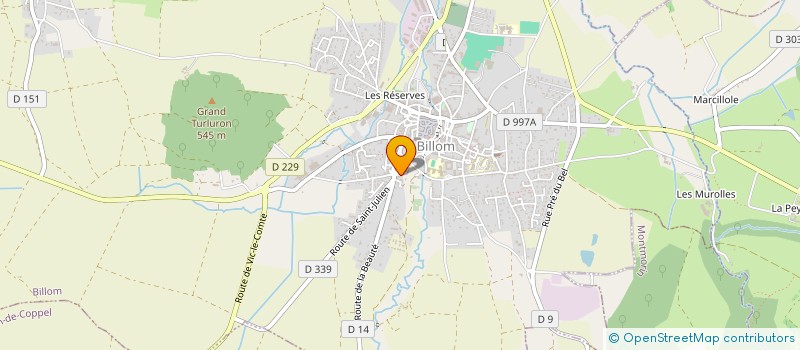 localisation de l'entreprise SUZANA à BILLOM