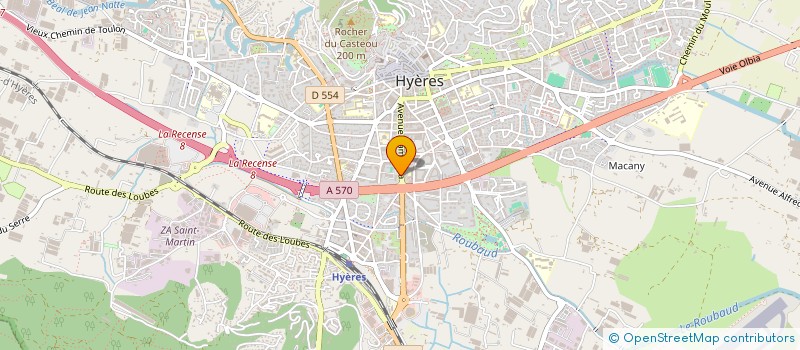 localisation de l'entreprise SUZANNE AUX YEUX NOIRS  HYERES