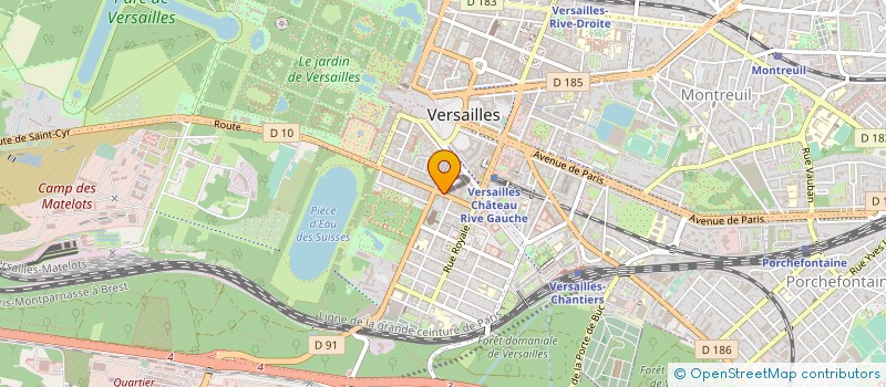 localisation de l'entreprise SUZANNE DUCLERT à VERSAILLES