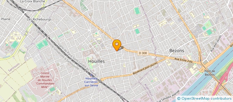 localisation de l'entreprise SUZANNE GARBE  HOUILLES