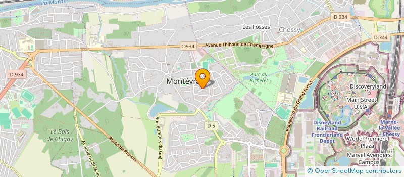 localisation de l'entreprise SUZE LI PIBOULO  MONTEVRAIN