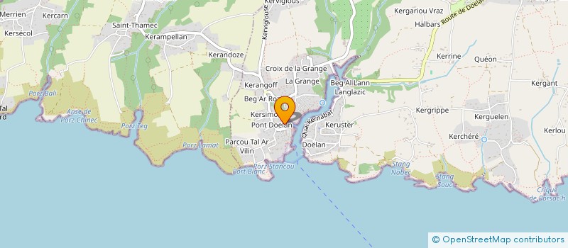 localisation de l'entreprise SUZETTE&NONO  CLOHARS-CARNOET