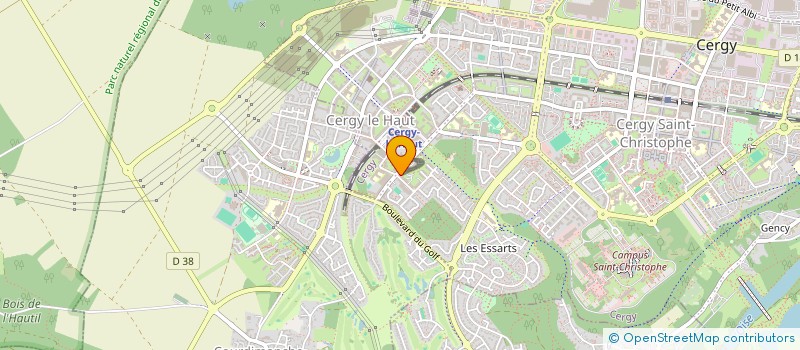 localisation de l'entreprise SV  CERGY