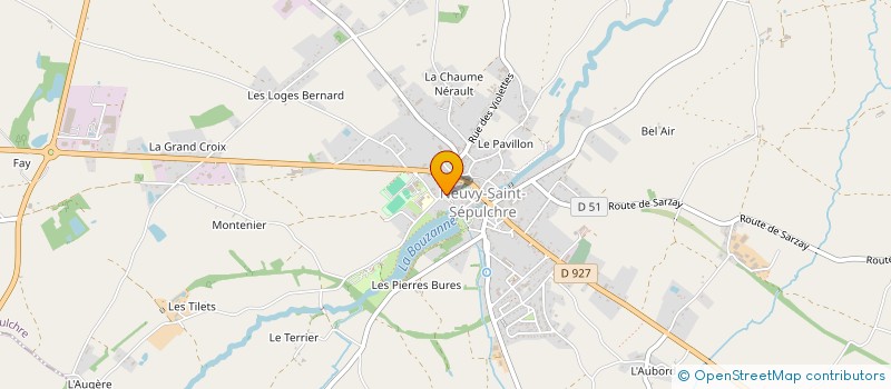 localisation de l'entreprise SV AUTO à NEUVY-SAINT-SEPULCHRE