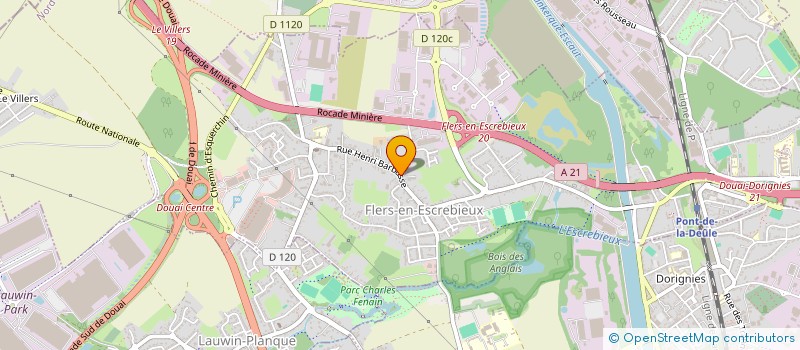 localisation de l'entreprise SV BAT 59  FLERS-EN-ESCREBIEUX