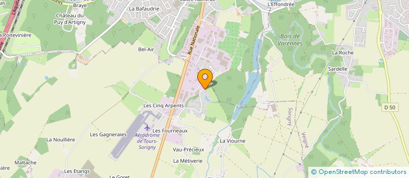 localisation de l'entreprise SV BATI  SORIGNY