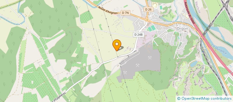 localisation de l'entreprise SV BOIS  ORGON