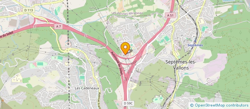 localisation de l'entreprise SV CARROSSERIE à SEPTEMES-LES-VALLONS