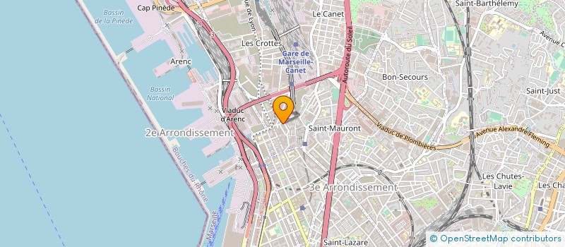 localisation de l'entreprise SV-CHOO EMBALLAGES à MARSEILLE