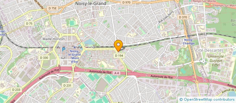 localisation de l'entreprise SV CONSTRUCTIONS à NOISY-LE-GRAND