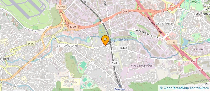 localisation de l'entreprise SV COURSES  SAINT-VICTORET