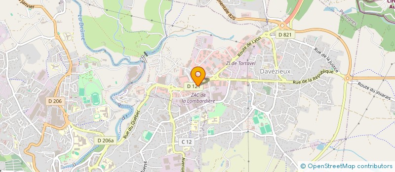 localisation de l'entreprise SV COURTAGE  DAVEZIEUX