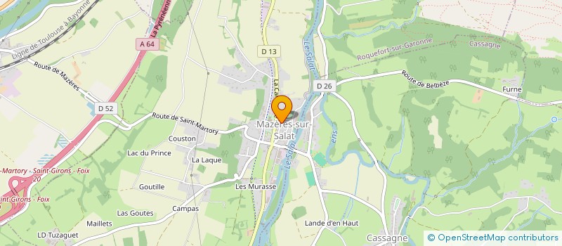 localisation de l'entreprise SV DIAGNOSTIC  MAZERES-SUR-SALAT