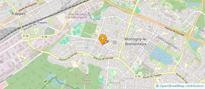 localisation de l'entreprise SV DISTRIBUTION à MONTIGNY-LE-BRETONNEUX