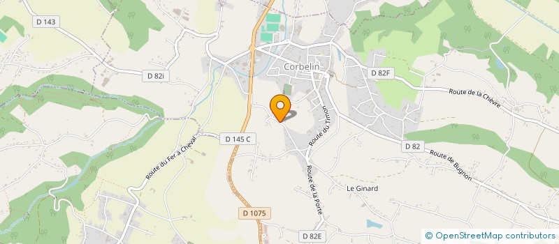 localisation de l'entreprise SV ELECTRIC  CORBELIN