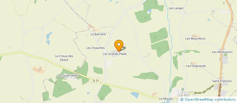 localisation de l'entreprise SV ET FILS à LE PIN