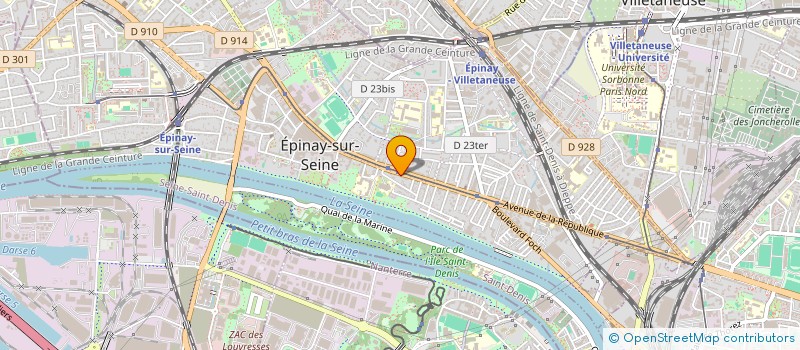 localisation de l'entreprise SV GROUP MARKET à EPINAY-SUR-SEINE