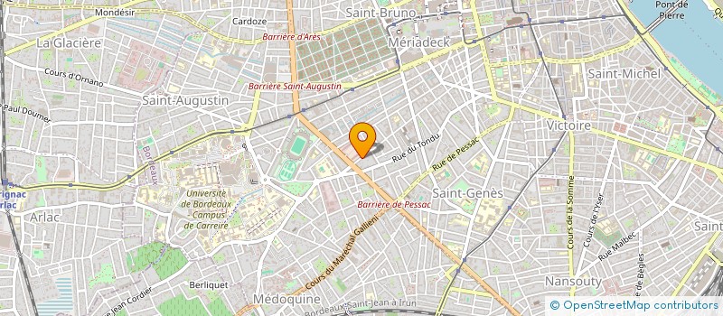 localisation de l'entreprise SV IMMOBILIER à BORDEAUX