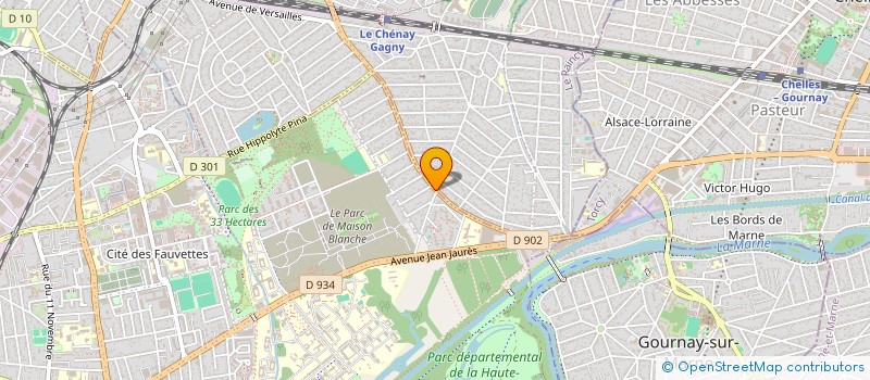 localisation de l'entreprise SV IMMOBILIER à NEUILLY-SUR-MARNE