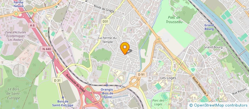 localisation de l'entreprise SV IMMOINVEST à RIS-ORANGIS