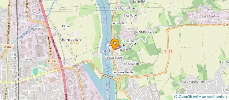 localisation de l'entreprise SV IMPACT AUTO  BEAUREGARD