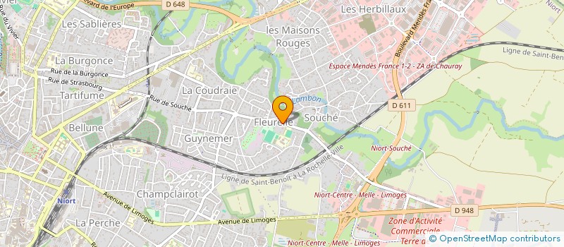 localisation de l'entreprise SV INVESTISSEMENTS  NIORT