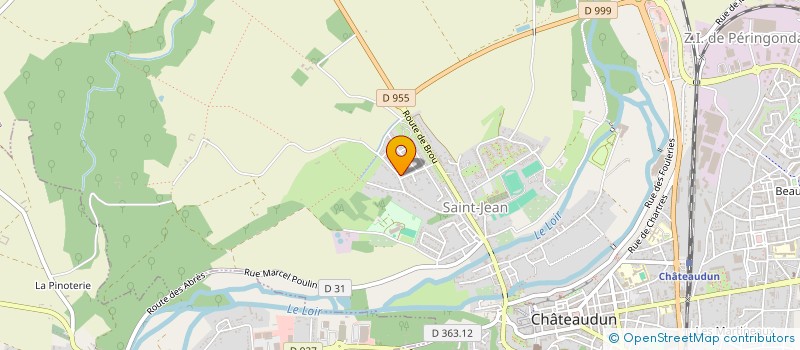 localisation de l'entreprise SV MENUISERIES à CHATEAUDUN