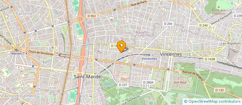 localisation de l'entreprise SV MV RENOM à VINCENNES