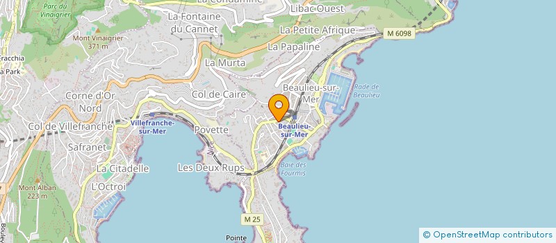 localisation de l'entreprise SV PRODUCTION  BEAULIEU-SUR-MER