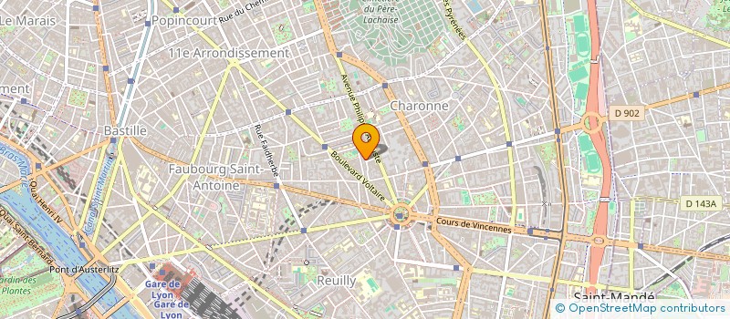 localisation de l'entreprise SV PUBLICITE  PARIS