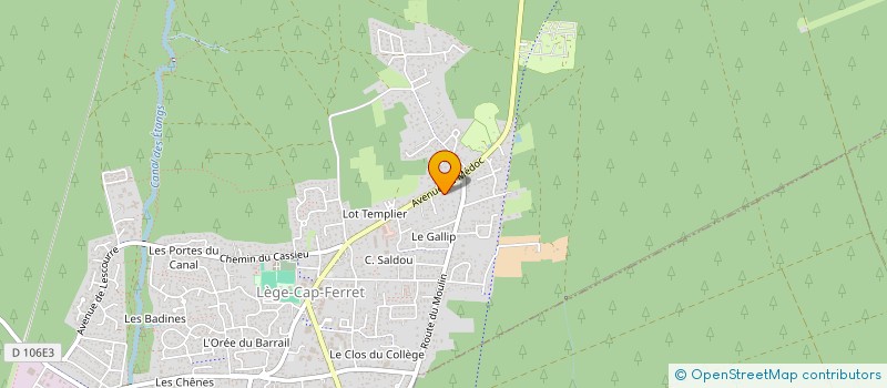 localisation de l'entreprise SV RENOV à LEGE-CAP-FERRET