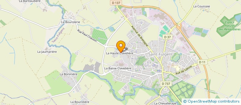 localisation de l'entreprise SV TECH  SAINT-FULGENT
