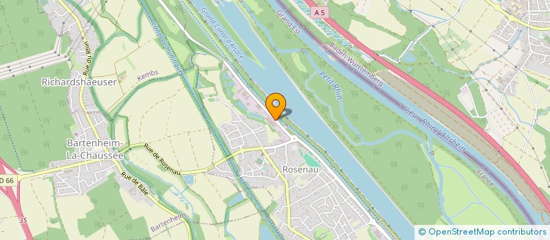 localisation de l'entreprise SV TRAILER à ROSENAU