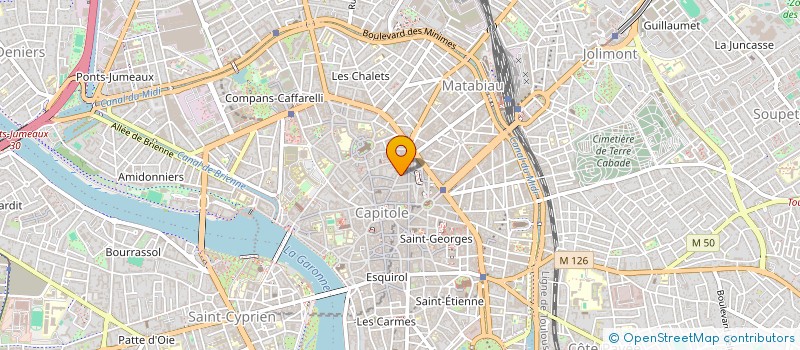 localisation de l'entreprise SV1 COIFFURE à TOULOUSE