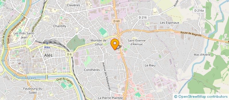 localisation de l'entreprise SV2E à ALES